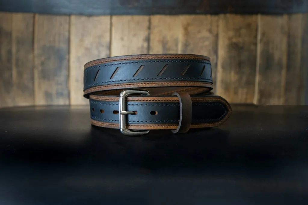 Two-Tone Stitched Belt